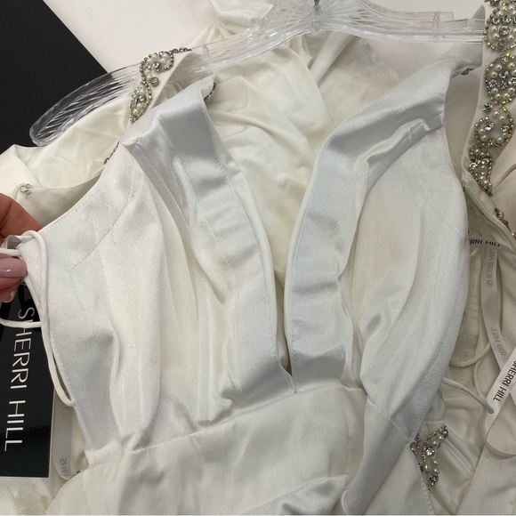 NWT Sherri Hill Beaded Gown - Picture 11 of 16